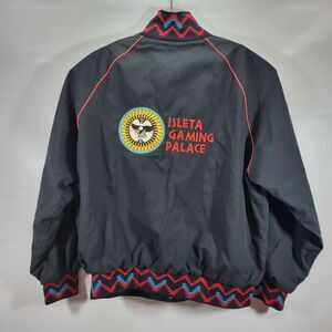 Rare Vintage Isleta Gaming Palace Bomber Jacket Casino Resort Albuquerque Native